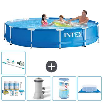Intex Piscina Con Estructura Redonda - 366x76 Cm - 7-piezas S41585