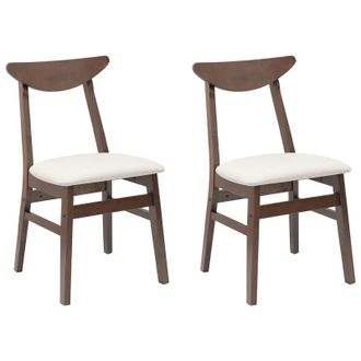 vidaXL Sillas De Comedor 2 Pcs Marr&oacute;n Claro 42 X 47.5 X 81 Cm Vidaxl