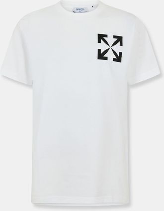 Off-white Mens Off White Arrow Slim T in White-Black - Size Medium