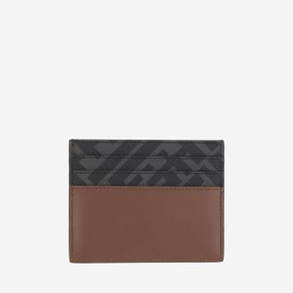 Fendi Mens Card Holder Brown Leather Wallets & Cardholders