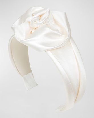 Jennifer Behr Rosalina Silk Wide Headband
