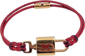 Louis Vuitton Louis Vuitton metalen armband met Lockit-slot