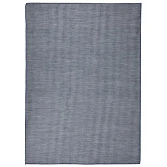 vidaXL Alfombra De Exterior De Tejido Plano Azul 200x280 Cm Vidaxl