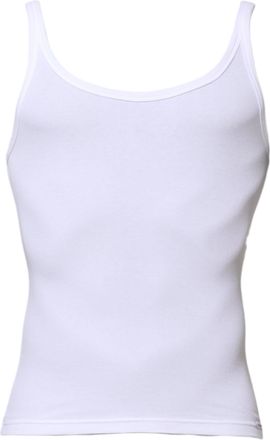 Dolce & Gabbana White Sleeveless Round Neck Men Tank Mens T-shirt