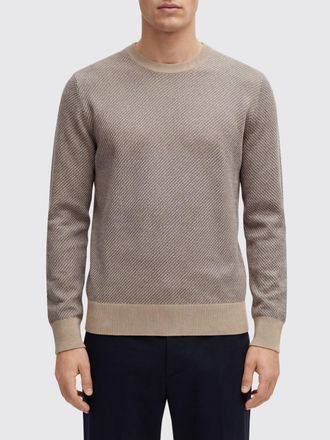 HUGO BOSS Pullover girocollo Boss in cotone e seta
