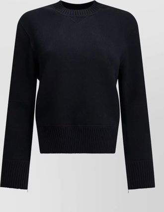 sacai cashmere-blend crew-neck sweatshirt