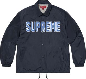 SUPREME SS26 Spellout Coaches Jacket Navy SUP-SS26-203-NVY