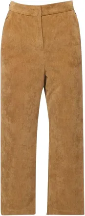 Max Mara Broeken, Dames, Bruin, L, Katoen, Marruca Corduroy Broek