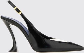 Lanvin D&eacute;collet&eacute; slingback Serenade in nappa con tacco alto scultoreo
