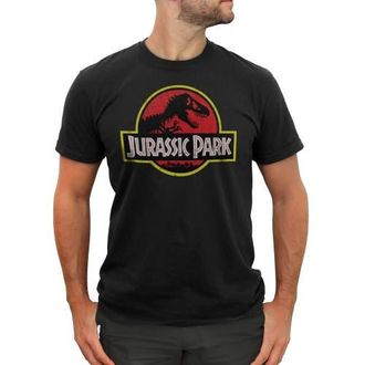 Jurassic Park Mens Jurassic Park T Rex Logo Graphic T-Shirt in Black at Nordstrom, Size Xxx-Large