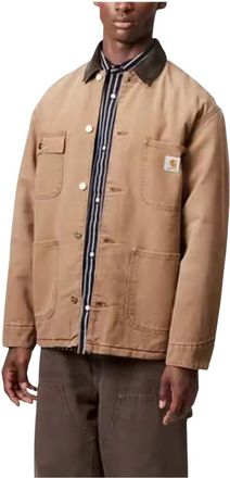 Carhartt Work in Progress OG Chore Coat - Heren - Zomerjassen - Bruin - L - Katoen - Jassen