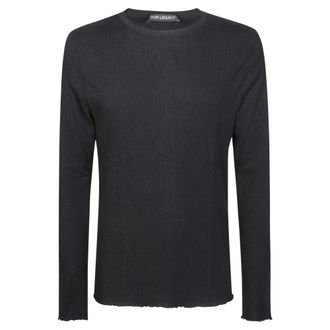 Our Legacy Tops, Heren, Zwart, M, Katoen, Elongated Longsleeve
