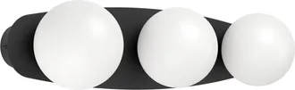Eglo Applique Moderna Castrovido Acciaio Nero Bianco 3 Luci G9 4,2 Ip44