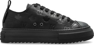 Dsquared2 Berlin Monogram Sneakers - Heren - Sneakers - Zwart - 45 EU - Leer - Schoenen