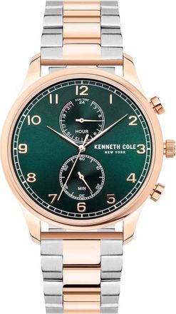 Kenneth Cole KC50913002A Mens Classic Dress Watch - Rose Gold - One Size