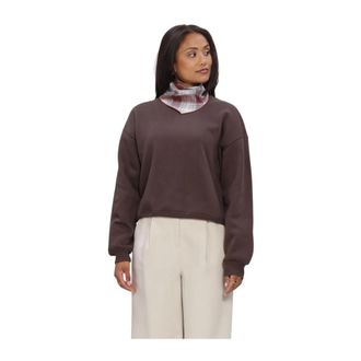 Modstr&ouml;m Tia MD Sweater - Dames - Sweatshirts - Bruin - S - Katoen - Hoodies & sweatvesten