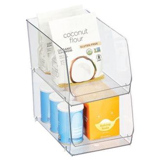 iDesign Clear Plastic Stackable Open Front Storage Bin, Easy Access Organizer for Pantry or Cabinet, 2-Pack at Nordstrom