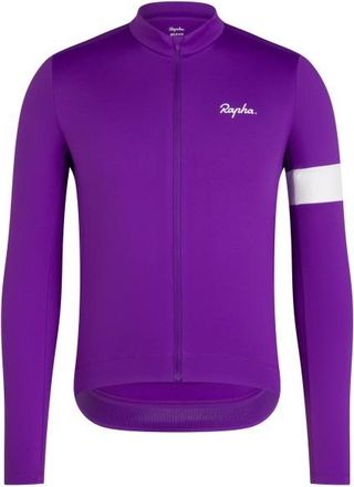 Rapha Core Thermal Long Sleeve Jersey Velotrikot f&uuml;r Herren | lila