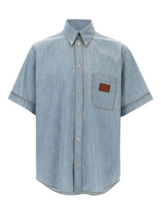 Fendi Lichtblauwe Chambray Overhemd