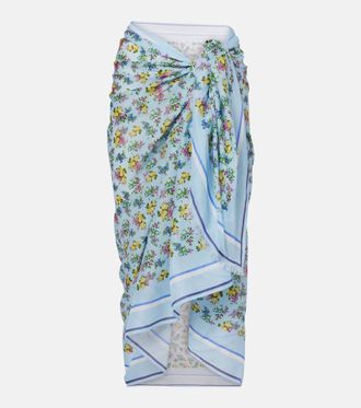 Dolce & Gabbana Floral cotton beach cover-up