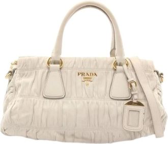 Prada Pre-owned Handbags, female, Beige, Size: ONE SIZE Pre-owned Vintage Handbag