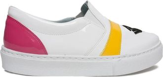 Chiara Ferragni Witte Slip-On Schoenen - Dames - Sneakers - Wit - 39 EU - Leer - Schoenen