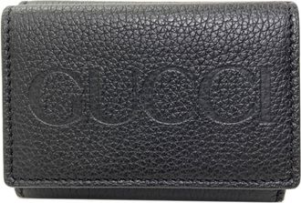 Gucci Black Leather Wallet (Tri-Fold) (Pre-Owned)