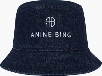 Anine Bing Nicks Bucket Hat in Ink Blue at Nordstrom