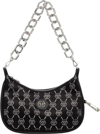Philipp Plein Satin Schoudertas Monogram - Dames - Schoudertassen - Veelkleurig - ONE Size - Leer - Tassen