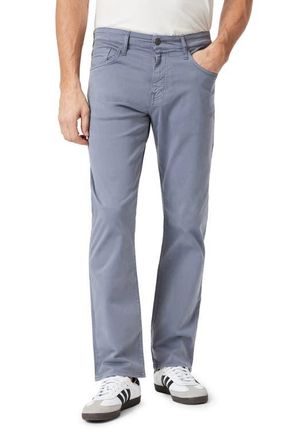 Mavi Zach Straight Leg Five-Pocket Twill Pants in Flint Stone Twill at Nordstrom, Size 32 X 34