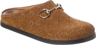 Gucci Horsebit Suede Mule