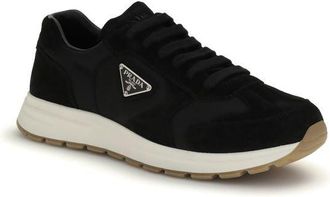 Prada Mens Black Recycled Polyamide Athletic Sneakers