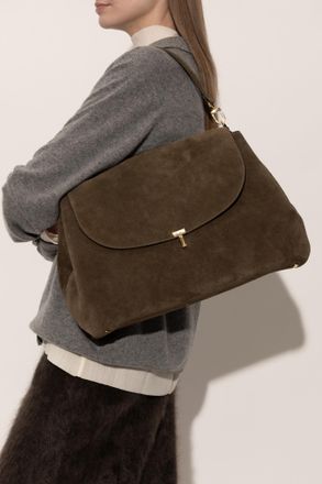 Toteme Suede Shoulder Bag, Womens, Brown
