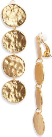 Karine Sultan Hammered Coin Drop Earrings in Gold at Nordstrom