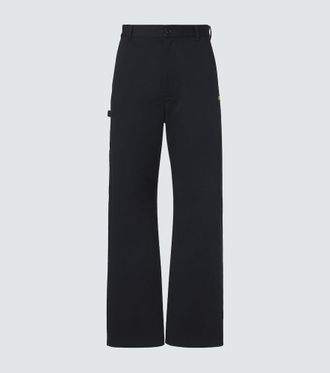 Loewe Pantalones rectos de lona de algod&oacute;n
