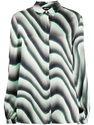 Just Cavalli Camicia con stampa - Nero