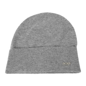HUGO BOSS Lari Muts - Dames - Hoeden - Grijs - ONE Size - Wol - Accessoires