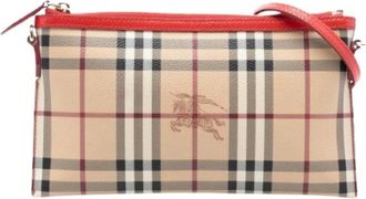 Burberry Pre-owned Cross Body Bags, female, Multicolor, Size: ONE SIZE Pre-owned Haymarket Check Crossbody