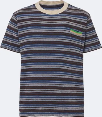 Maison Margiela T-shirt in maglia a righe