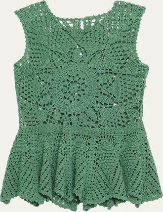 Ulla Johnson Cora Sleeveless Crochet Top