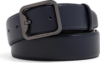Piquadro Accessoires, Heren, Blauw, ONE Size, Leer, 1.4 leren riem met gesp