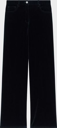 Theory Relaxed Straight Velvet Jeans