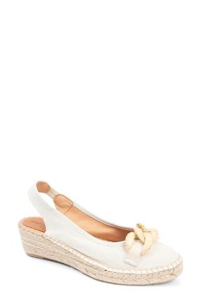 Patricia Green Valencia Slingback Espadrille Wedge Sandal in Natural Linen at Nordstrom, Size 7