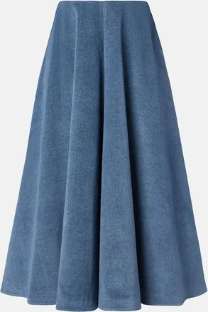 Altuzarra Varda denim midi skirt