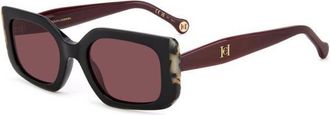 Carolina Herrera Pink Pilot Ladies Sunglasses HER 0182/S 0GUU/U1 53