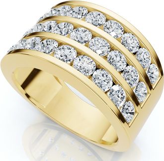 Pompeii3 Mens 2.70Ct Diamond Anniversary Wedding Ring Gold Lab Grown