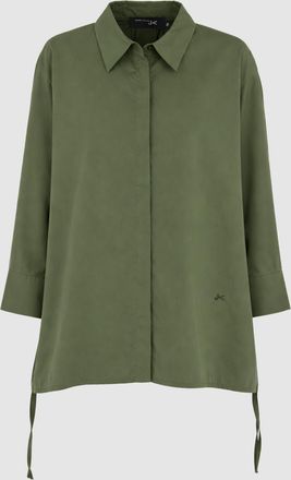 Jeanne Vouland Chemise Prisca Popeline Satin Kaki