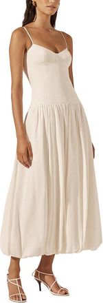 Shona Joy Vento Bustier Bubble Midi Dress