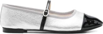 Repetto Ballerine con punta a contrasto - Argento