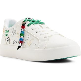 Aldo Cheers Slingback Pump in White Combo at Nordstrom, Size 6.5